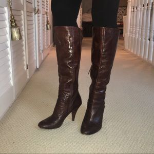 Beautiful brown leather boots